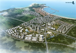 某现代风格滨海特色小镇景观规划设计pdf方案