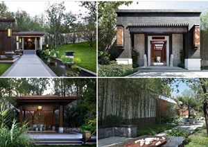 现代中式风格住宅院子景观设计整套方案高清pdf文本