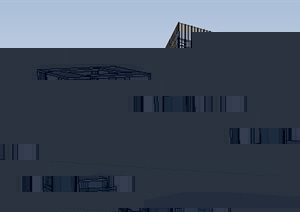 现代风格高层办公总部基地建筑设计su模型(4)