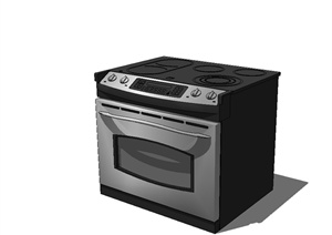 某厨房电器烤箱设计SU(草图大师)模型
