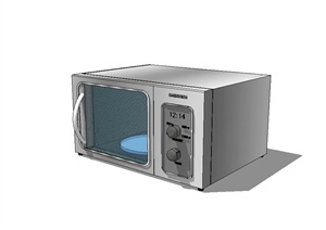 厨房微波炉详细电器设计SU(草图大师)模型
