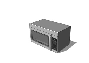 某厨房电器微波炉素材设计SU(草图大师)模型