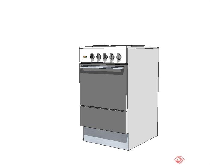 某厨房烤箱设计su模型(2)