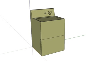 某简单的洗衣机设计SU(草图大师)模型