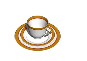 咖啡杯设计SU(草图大师)模型