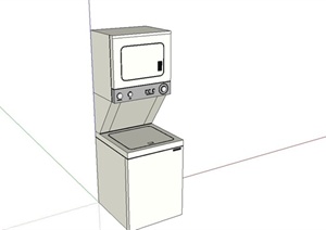 简洁厨房电器设计SU(草图大师)模型