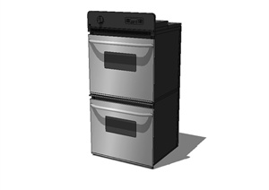 厨房电冰箱设计SU(草图大师)模型