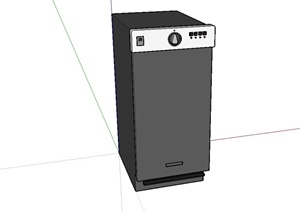 某厨房电冰箱设计SU(草图大师)模型