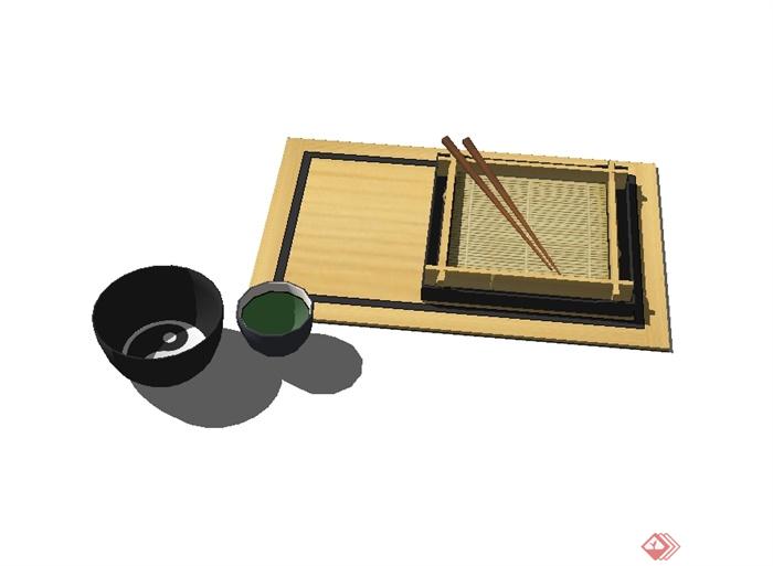 日式厨房厨具设计su模型(4)