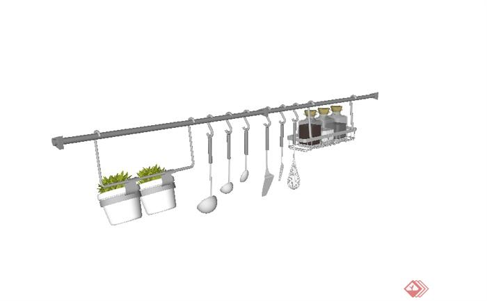 某厨房厨具设备设计su模型(3)