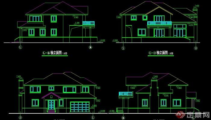 英式风格二层别墅建筑方案及效果图(2)