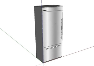 厨房简单的冰箱设计SU(草图大师)模型