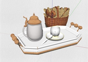 餐具组合设计SU(草图大师)模型