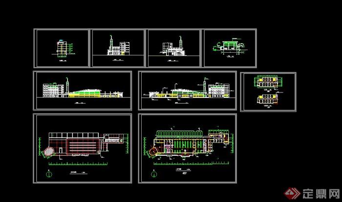 某现代风格客运站建筑设计CAD方案图(13)