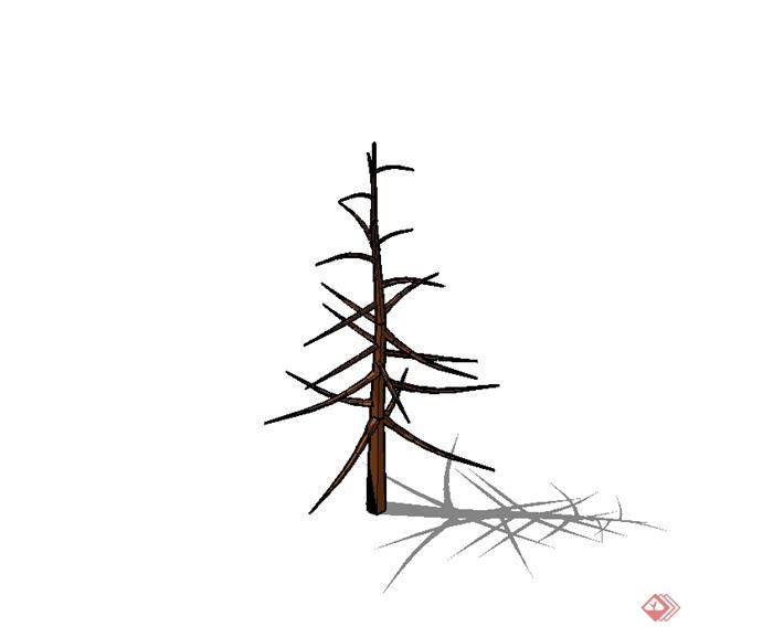经典干枯树木素材设计SU模型(2)
