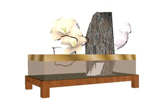 7款盆景盆栽植物素材SU(草图大师)模型