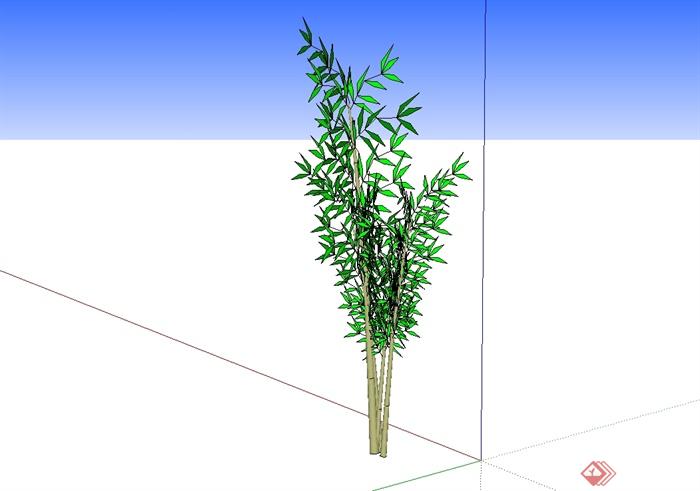经典的植物素材详细设计SU模型(1)