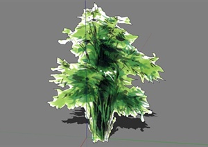 手绘植物设计SU(草图大师)模型