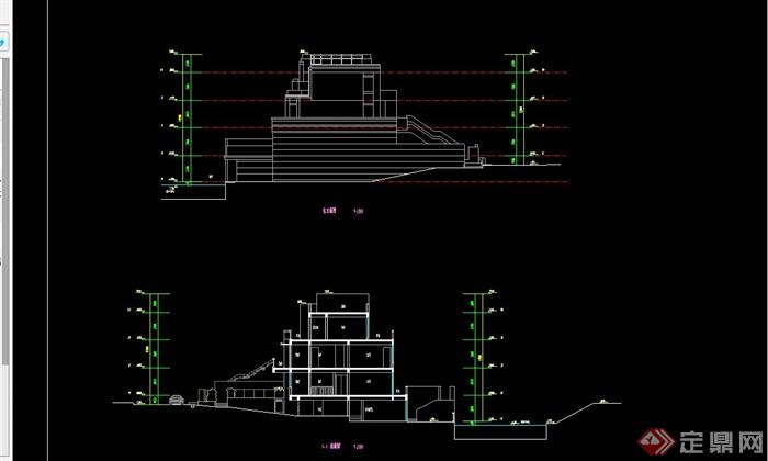 某新古典风格多层叠拼别墅住宅建筑设计CAD施工图含JPG效果图(7)
