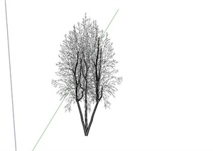 简洁枯树设计SU(草图大师)模型