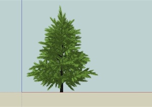 精细松树设计SU(草图大师)模型