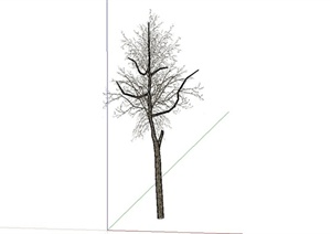 细致枯树设计SU(草图大师)模型