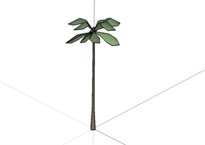简洁棕榈植物素材设计SU(草图大师)模型