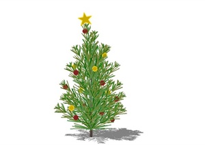 细致圣诞树设计SU(草图大师)模型