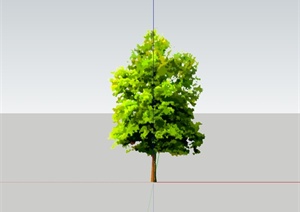 2d手绘树木素材设计SU(草图大师)模型