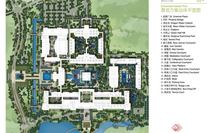 某古典现代风格皇家园林酒店景观设计pdf方案(2)