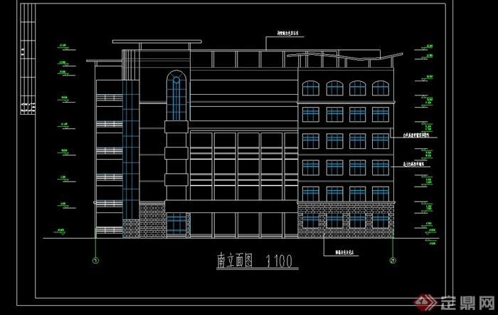 某现代风格中学教学楼建筑设计CAD施工图(3)
