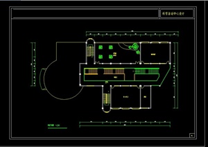 某现代风格科学活动中心建筑设计CAD方案图