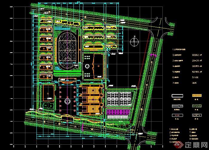 某中学总平面图方案[原创]