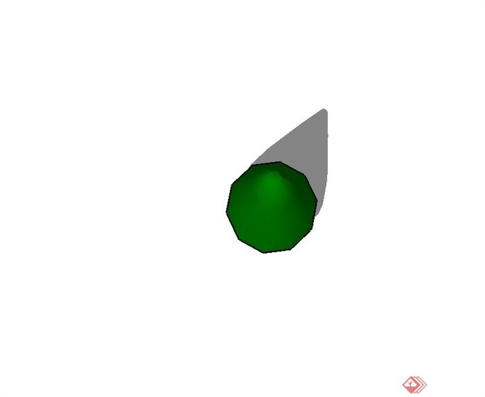 简单的灌木球植物素材设计SU模型(3)