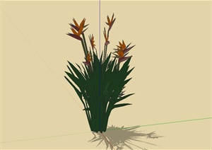 经典详细花卉植物素材设计SU(草图大师)模型
