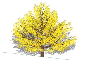 某经典详细的树木植物素材设计SU(草图大师)模型
