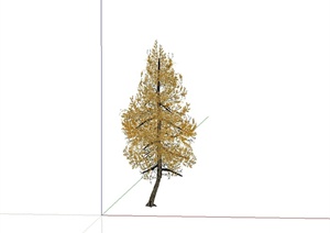 某秋天树木植物素材设计SU(草图大师)模型