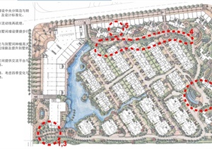 某现代风格详细完整的居住小区规划设计pdf方案