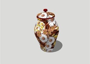 花瓶陶瓷摆件装饰设计SU(草图大师)模型