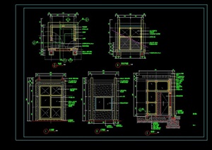 某现代风格岗亭设计CAD施工图