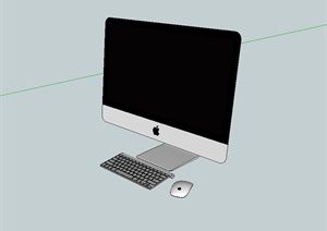 苹果一体机电脑设计SU(草图大师)模型