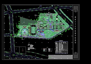 某大学校园景观规划设计CAD方案图