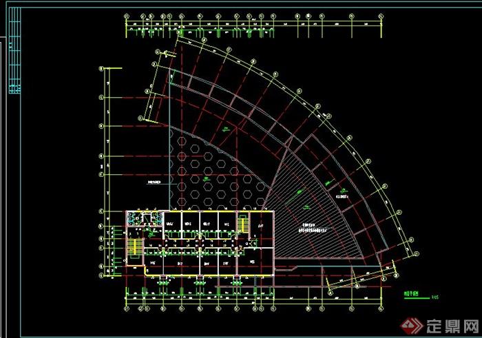 某现代风格高校行政楼建筑设计CAD施工图(1)