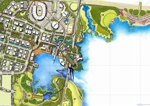 某现代风格湾滨海休闲带概念性景观设计pdf方案文本