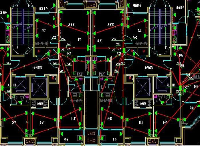 剪力墙结构高层商住楼(B2-F30)全套电气施工图-19323平23张CAD图(9)