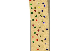 简约攀岩墙SU(草图大师)模型