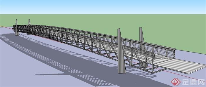 现代钢结构桥梁设计su模型(1)