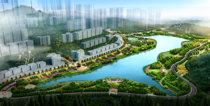 贵州金泉湖区景观设计概念方案高清文本（附CAD总平面图）(3)