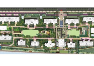 某现代中式风格高层住宅小区景观规划设计PDF方案