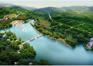江苏某现代中式风格风景区景观规划设计JPG方案